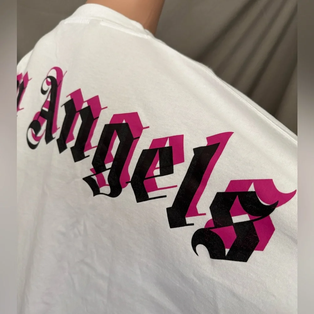 Palm Angels Classic Logo Over Longsleeve T-Shirt size Large - Picture 8 of 13